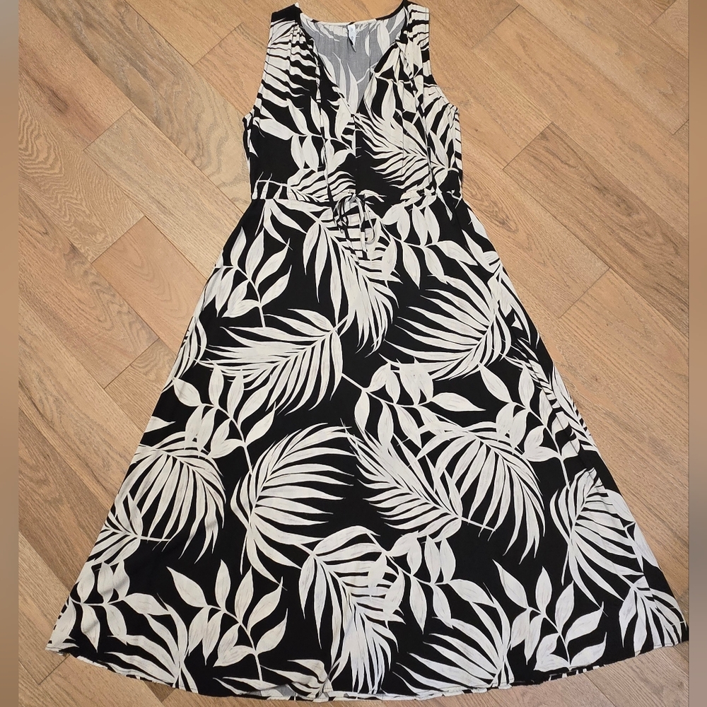 Mango Black and White Maxi Dress - Picture 4 of 10